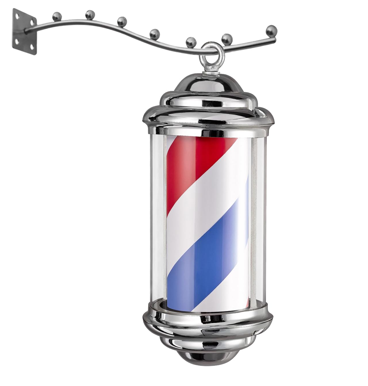 Plafon słupek lampa led barberska barberski barber znak reklama salon 48 cm