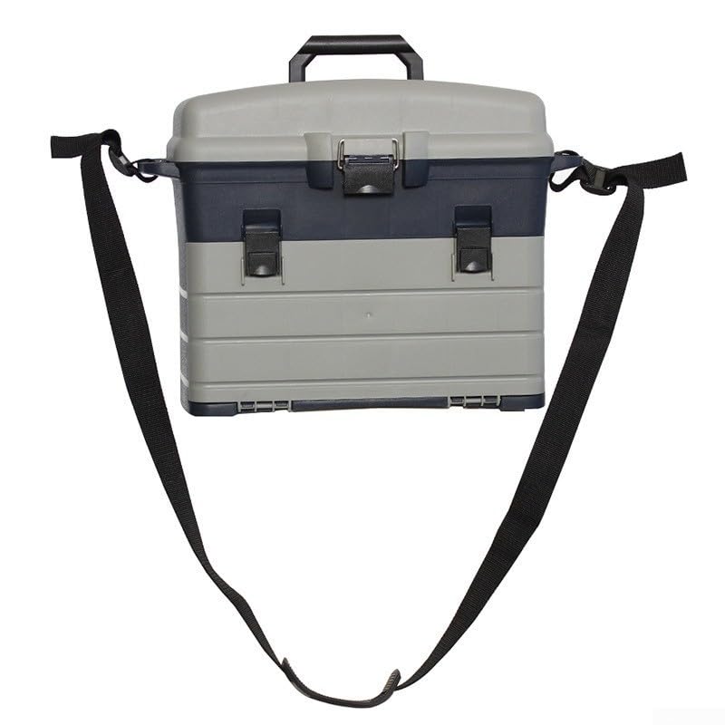 Caja de aparejos de pesca de tres capas con separadores ajustables para señuelos, anzuelos, cebos, solución de almacenamiento para pescadores, agua dulce