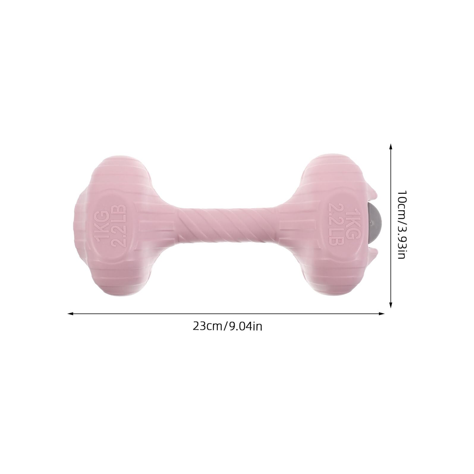 Toyvian 2 pièces Haltères Aquatiques Remplissables Poids Ajustables pour Exercices Aquagym Légers et Antidérapants pour Entraînement à Domicile et Voyage de Rose