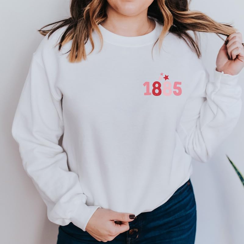 Alpha Chi Omega Sweatshirt - Alpha Chi Red Stars Sorority Crewneck Sweatshirt