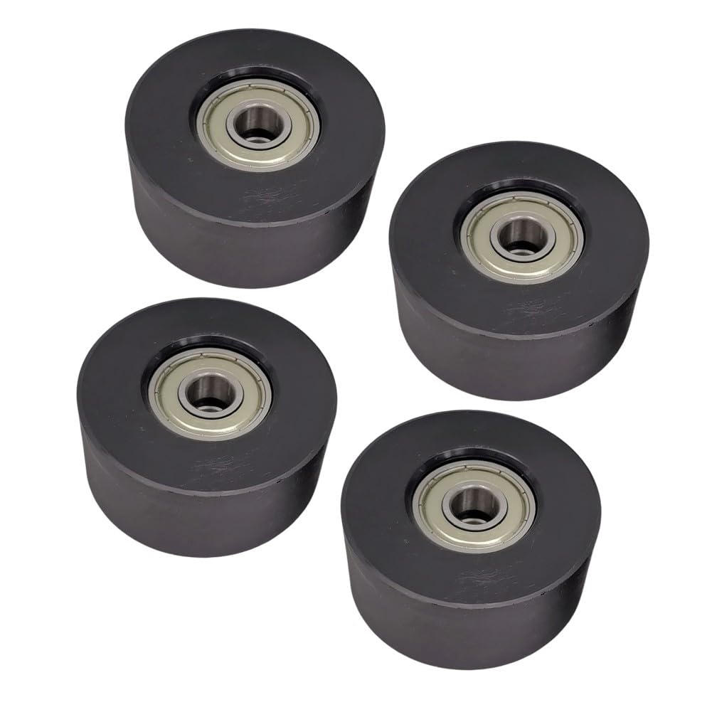 Whychstore Rudermaschinen-Sitzräder, Hartstahl-Kugellager, Nylon-Riemenscheiben, 45 x 21 x 8 mm, Ersatz für wasserabweisende Ruderer, 4 Stück