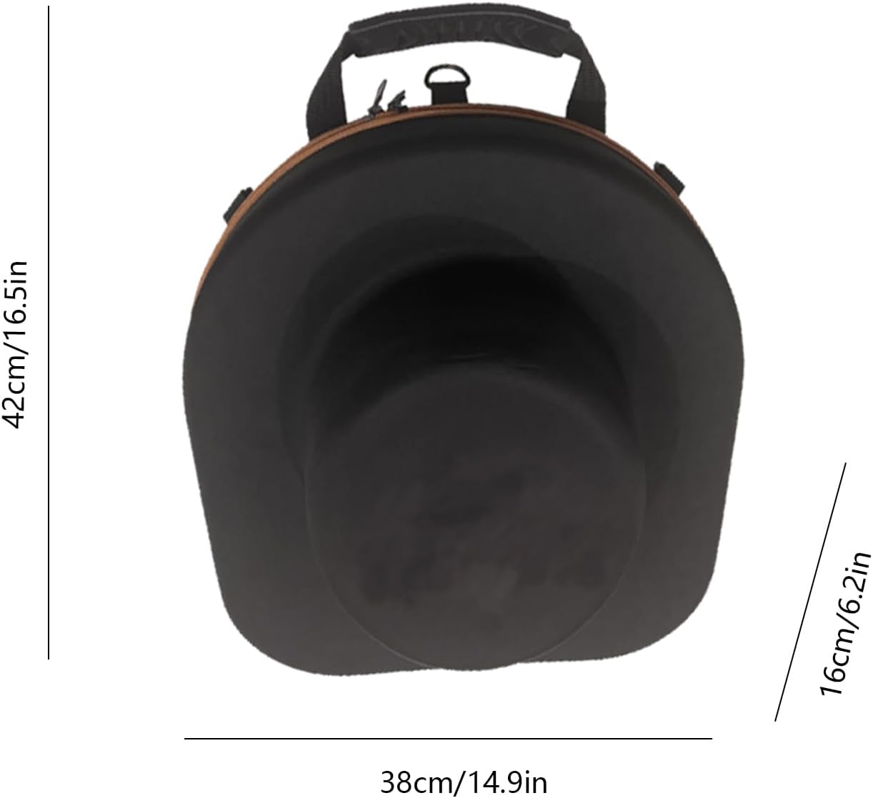Cowboy Hat Travel Case - Portable Cowboy Hat Storage Box Crush Proof Hat Carrier Case for Travel Protects up to 2 Cowboy with Carrying Handle, Shoulder Strap, Luggage Strap