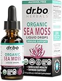 Irish Sea Moss Liquid Drops - Pure Organic Seamoss Liquid Drops for Immune, Skin & Gut Health Support - Vegan Seamoss Oil Gel Tincture, Chondrus Crispus Organic Sea Moss Gel Oil for Adults & Kids 1 Oz