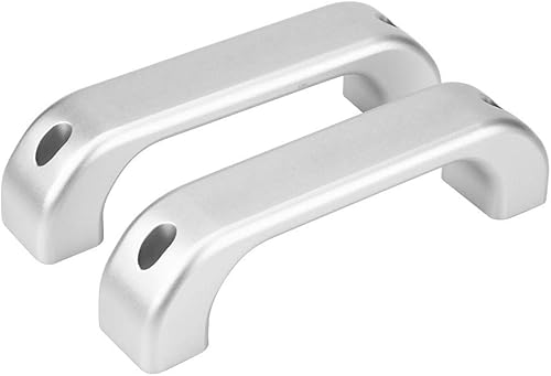 Miniatura 9 de Keenso Manija de agarre de puerta interior plateada para defensor, manija de puerta interior de cromo de aleación de aluminio para Defender 110 90