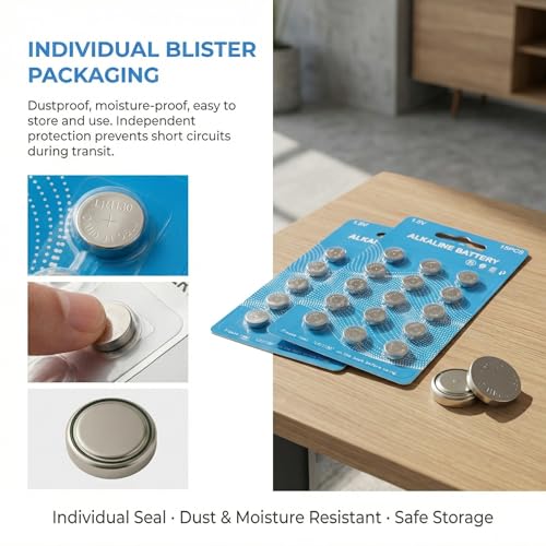Pack 30 Pilas LR1130 AG10 LR54 1.5V Alcalinas Button miniatura 6