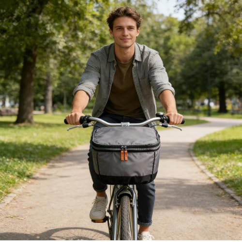 Protector de cesta para bicicleta que evita lluvia y caída de objetos 8