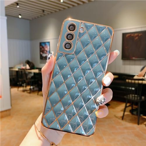 Coque de téléphone en Diamant 3D Samsung A72 couleur bleu élégant