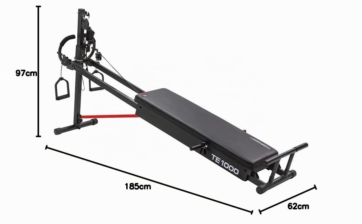 Christopeit Sport Total Exerciser TE 1000 - Ganzkörpertrainer klappbar, Multi-Gym, Oberkörper, Arm, Brust, Bauch, Rücken