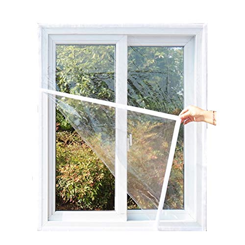 Lona aislante para ventanas resistente al viento con costura de doble cara térmica transparente