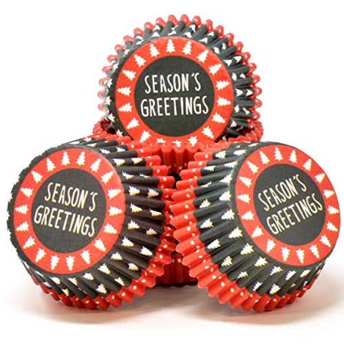 500 Pieces Christmas Cupcake Liners Muffin Cups Colorful Paper Disposable Cupcake Holders, Standard Size Ideal For Holiday Decor And Parties Christmas Theme Party Decorations, 4 Designed Wrappers #TOP7