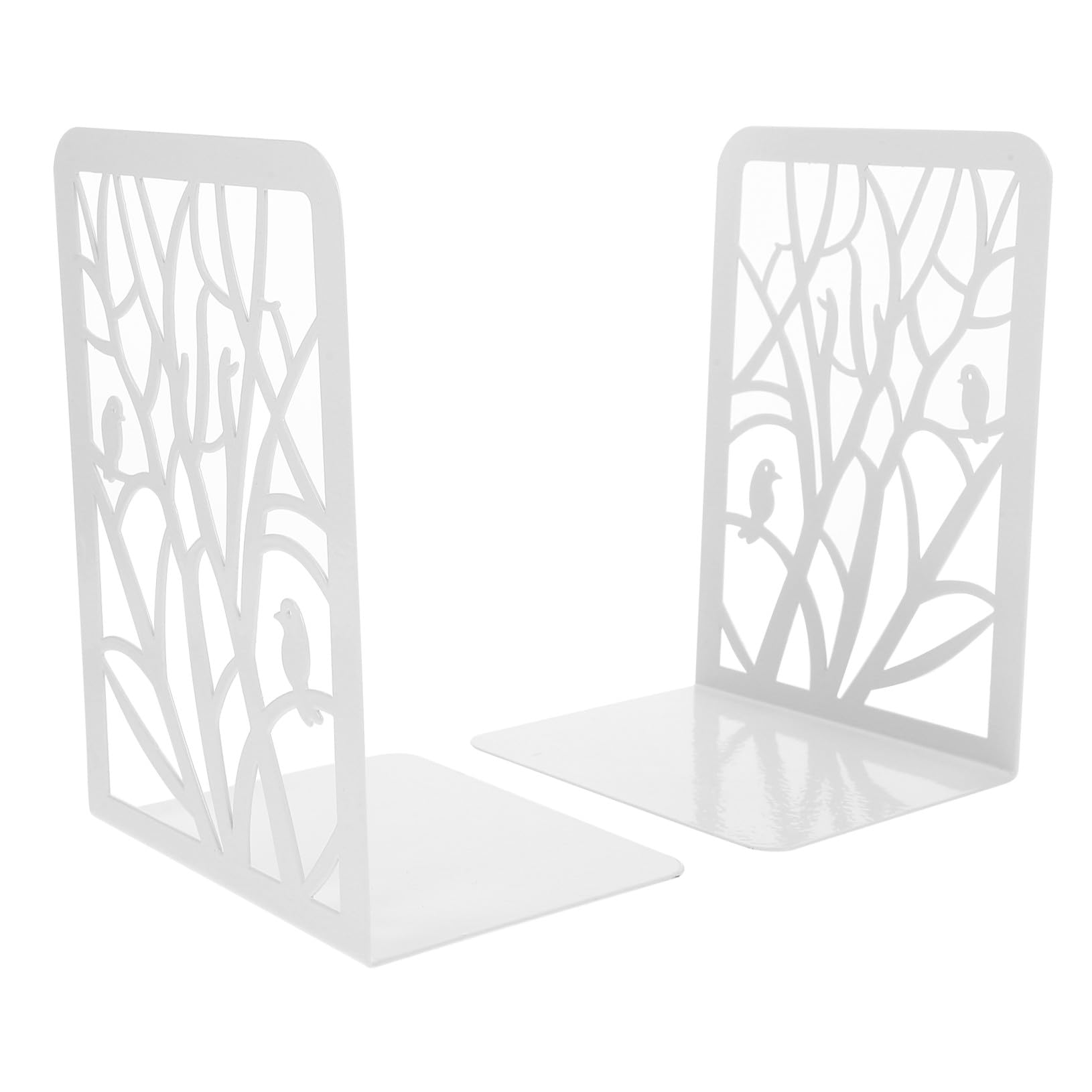 2 pezzi Fermalibri in Metallo Resistente Antiscivolo per Mensole e Scrivanie Supporto Stabile e Decorativo per Libri in e Biblioteca