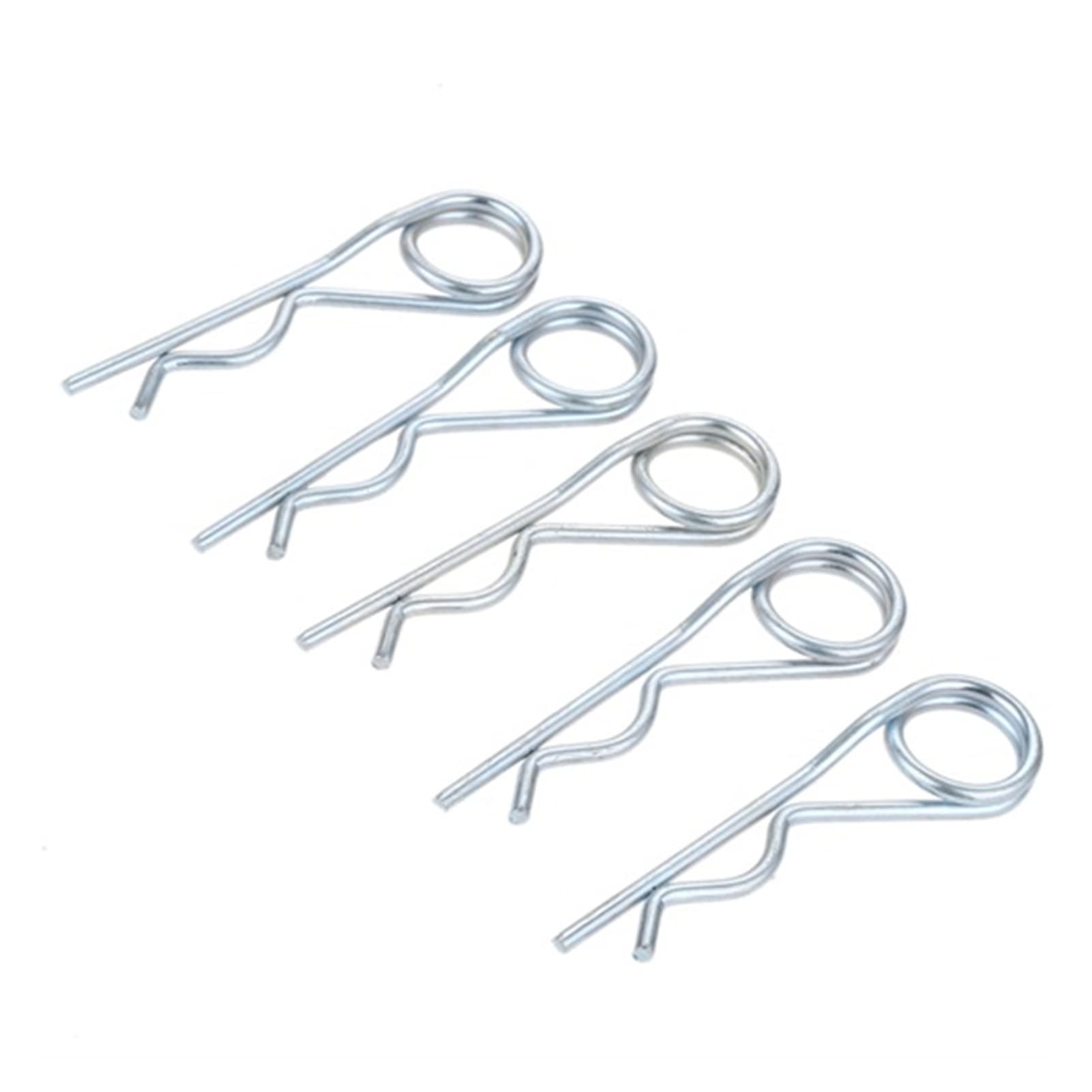 HIDIZ Le Clip en R de la Bobine de goupille Fendue à Double Anneau en Acier sécurise Les épingles à Cheveux Fendues (Size : 8x160mm 1pcs)