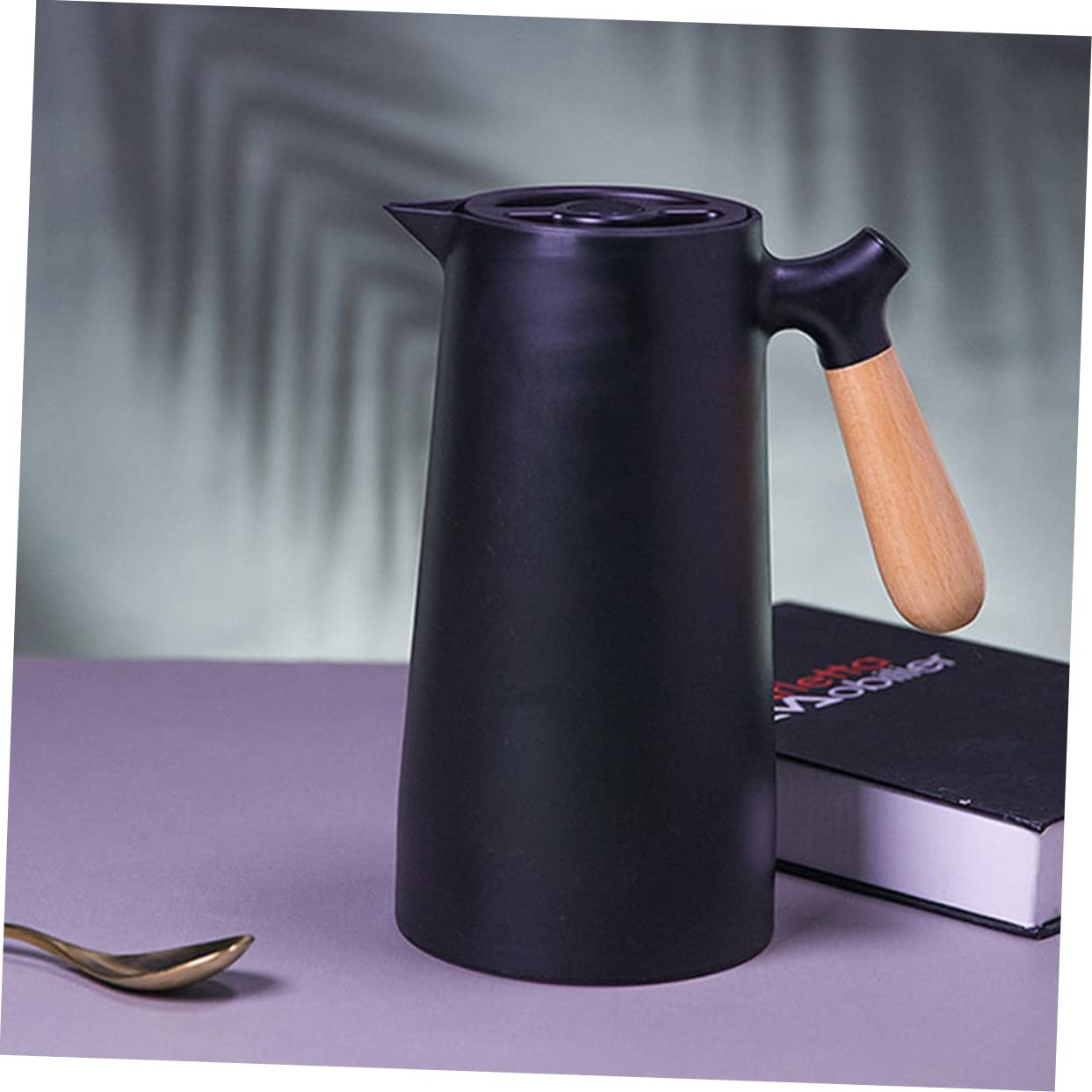 Bouteille Eau Isotherme Avec Poignée Bois Bouilloire Isolante Pour Maison Capacité Importante Étanche Et Facile à Nettoyer