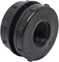 Vista 2 de Valley Industries Montaje de mamparo de polipropileno - 1-1/2" FNPT x 1-1/2" FNPT