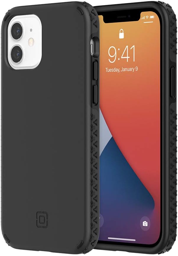 Incipio Grip Case Compatible with iPhone 12 & iPhone 12 Pro - Black