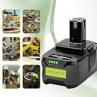 2 Stück 5,5Ah Ersatzakku für Ryobi 18V Akku P108 Li-ion Batterie Kompatibel für Ryobi ONE+ P104 P105 P107 P108 RB18L50 RB18L40 RB18L25 RB18L20 RB18L15 RB18L13 Werkzeugen Akku – Ansicht 7