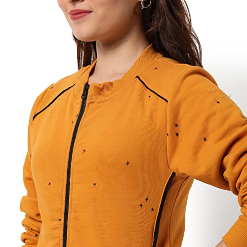 Image of PINACOLADA Women's Colorblock Sweatshirt with Ribbed Hem for Casual Wear | Low-High Neck | Long Sleeve | Button Closure | Cotton Sweatshirt Crafted with Comfort Fit for Everyday Wear