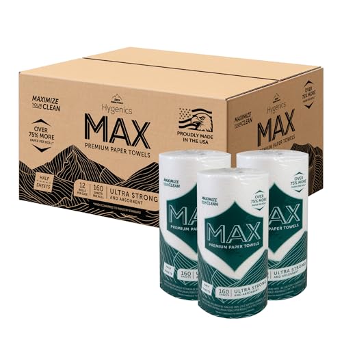 Hygenics Max 2-Ply Paper Towels, 160 Sheets (11