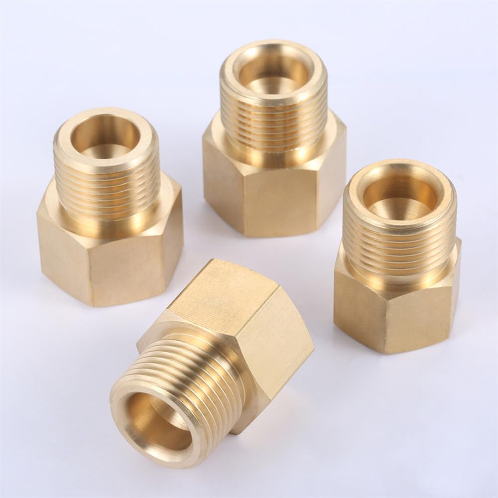 Mosiężny adapter konwertera W21.8 do G5/8 lub G5/8 do W21.8 Złącze regulatora butli do regulatora CO2 w akwarium, 4