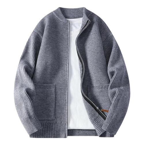 Suéter de punto casual tipo chaqueta ligera estilo cárdigan de otoño versátil