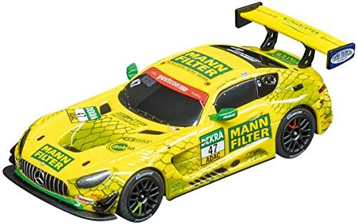 Carrera 64169 Mercedes-AMG GT3 Mann-Filter Team HTP No. 47 1:43 Scale Analog Slot Car Racing Vehicle GO!!! Slot Car Race Tracks