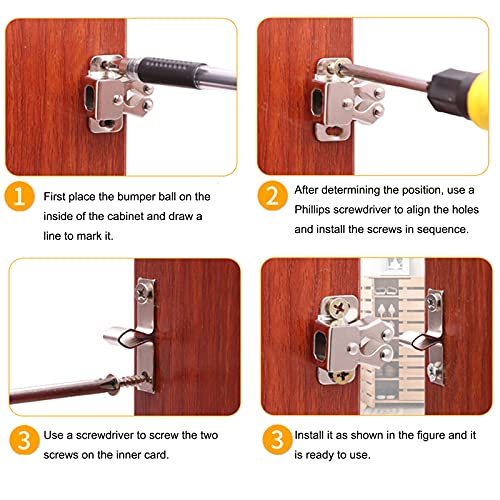 12 Pezzi dell'Armadio Chiusure a Doppio Rullo