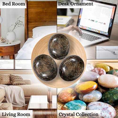Image of Amazing Gemstone Garnet Crystals and Healing Stones - Large Palm Stone Crystals Piedra - Crystal for Good Luck, Balanced Positive Energy, Meditation - Unique Stocking Stuffers Gifts for Women, Men