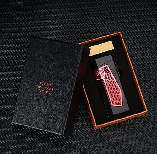 Briquet tempête 4 jets butane avec coupe-cigare intégré pour homme