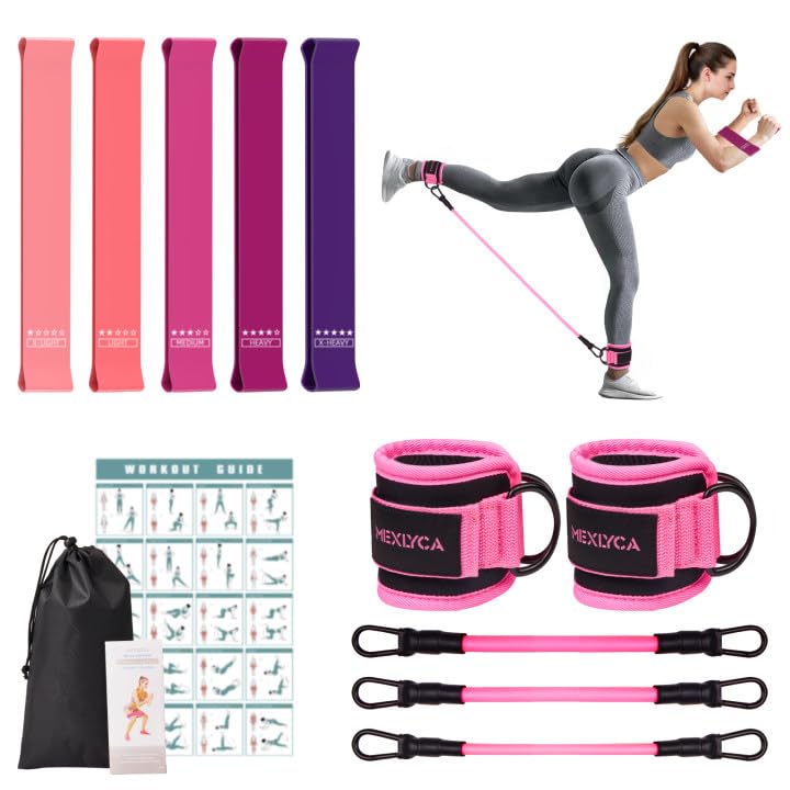 Mexlyca Resistance Bands Set – Resistance Band and Adjustable Ank...
