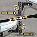 Nilight Adjustable Tri-Ball Trailer Hitch Mount 8 Inch Drop/Rise Hitch 1-7/8