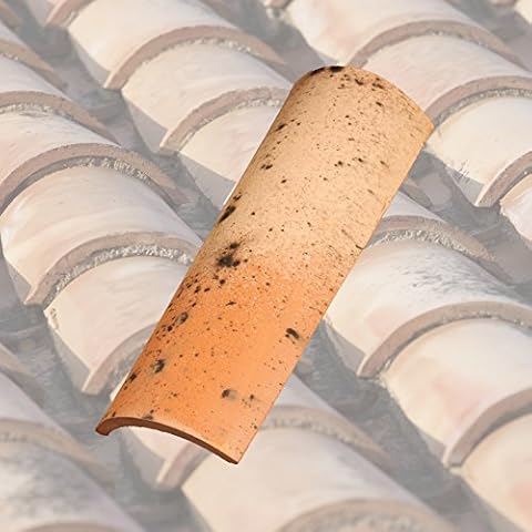 Antikas - 1 Stk - Mönch Nonne Halbschale Dachziegel aus Ton - Model Altkastilien Cover