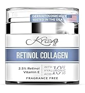 Retinol Cream for Face, Anti Aging Cream - Vitamin E, B5 &amp; Hyaluronic Acid for Skin Care, Anti Wr...