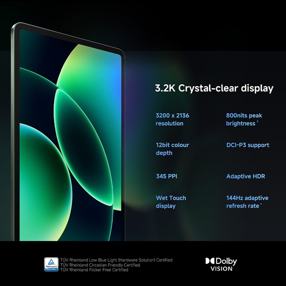 XIAOMI Pad 8, tablet 11,2", 8+256 GB, Android 16, Snapdragon 8s Gen 4, bateria o długiej żywotności 9200 mAh, ekran 3,2K 144 Hz, HyperAI, 45 W, z ładowarką (niebieski)