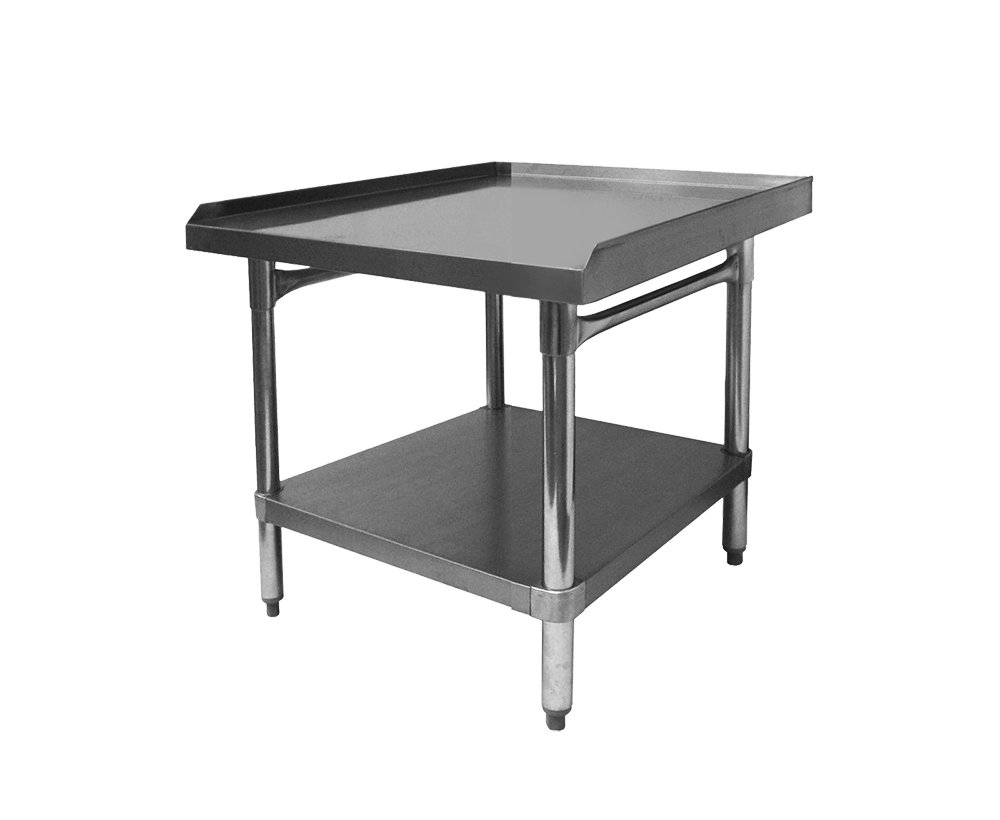 ACE Economy Equipment Stand with Galvanized Top, Under shelf, Legs & Adjustable Bullet Feet. (ETL Certified) Size:30"W x 24-1/2"L x 24"H Model#ES-E3024