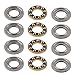 Baxnore Industrial Strength Thrust Ball Bearings High Capacity Axial Load Steel Bearings Set for Machinery and Equipment 10Pcs 3613 Series Bearing Kit with Washers and Rings (3613-0516-0008)