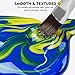 Magicfly Permanent Soft Fabric Paint Set for Clothes 14 Colors 60ML Textile T-Shirt Paints, No Heating Needed & Washable Fabric Paints for Crafts, Canvas, T-Shirts, Jeans, Bags, with 3 Brushes