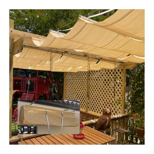 Filet d'ombrage protection solaire 95% et parasol ondulé en U anti-UV