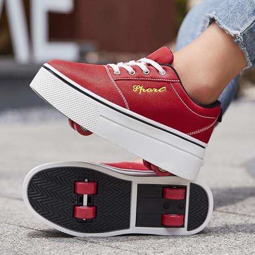 Roller Skate Shoes for Kids Boys and Girls Stylish Children's Sneakers with Wheels Suitable as a Gift for Beginners4