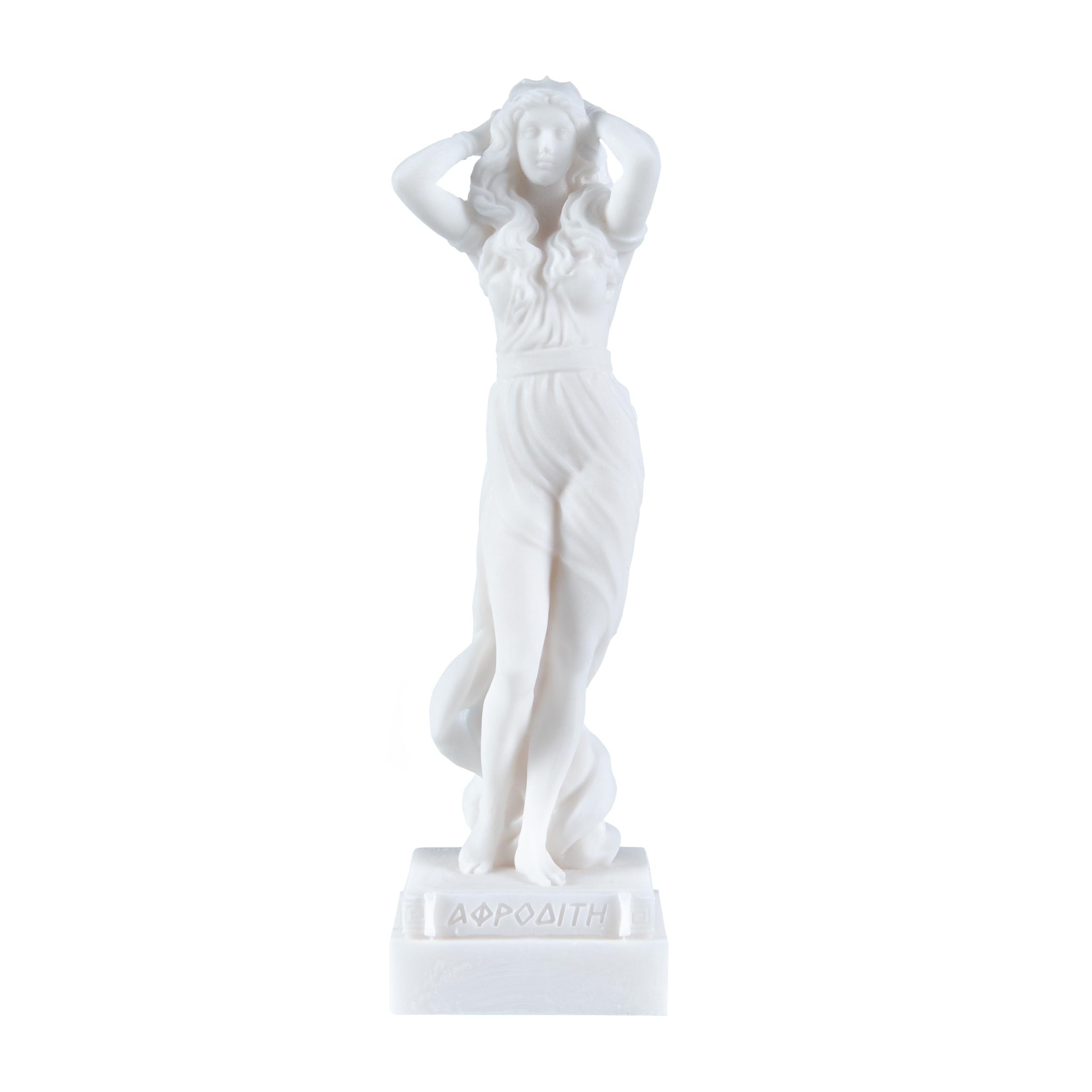 Greek Goddess Aphrodite Venus Birth of Sexy Nude Naked Alabaster Statue 6.2 Inches (16cm)