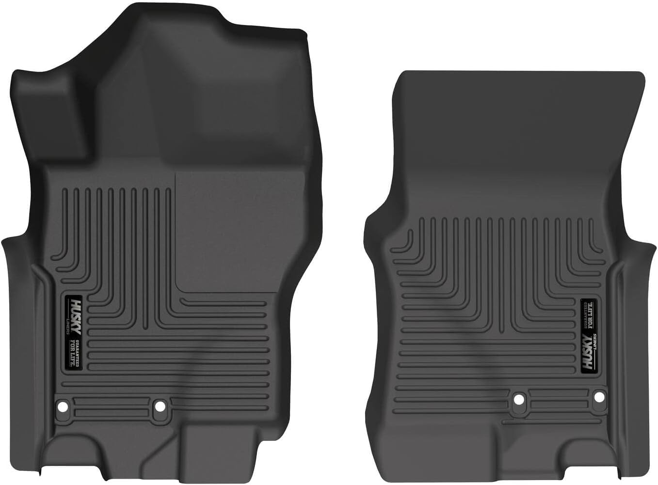 Husky Liners Weatherbeater Floor Mats | Fits 2022-2025 Nissan Frontier, Crew & King CAB ONLY | Front Row, 2-pc Black - 13521