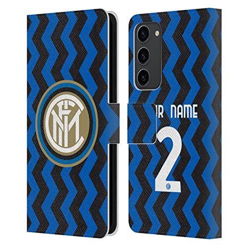 Coque Samsung S23 Plus Inter Milan en cuir personnalisé Head Case Designs