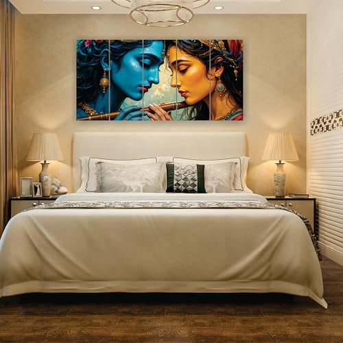 Image of RAVLEX Wall Painting Wooden Framed UV Printed Wall Art Decorative for Living Room, Bedroom, Office, Hotels, Drawing Room Wooden Framed Painting. (Design 4, 24x48 Inch)