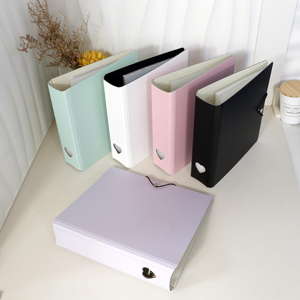 A4 Photocard Binder with 25 Pages 9 Pocket, 2x3’’ Photocard Holder Book Sleeves, For Film Card DIY Collect Album