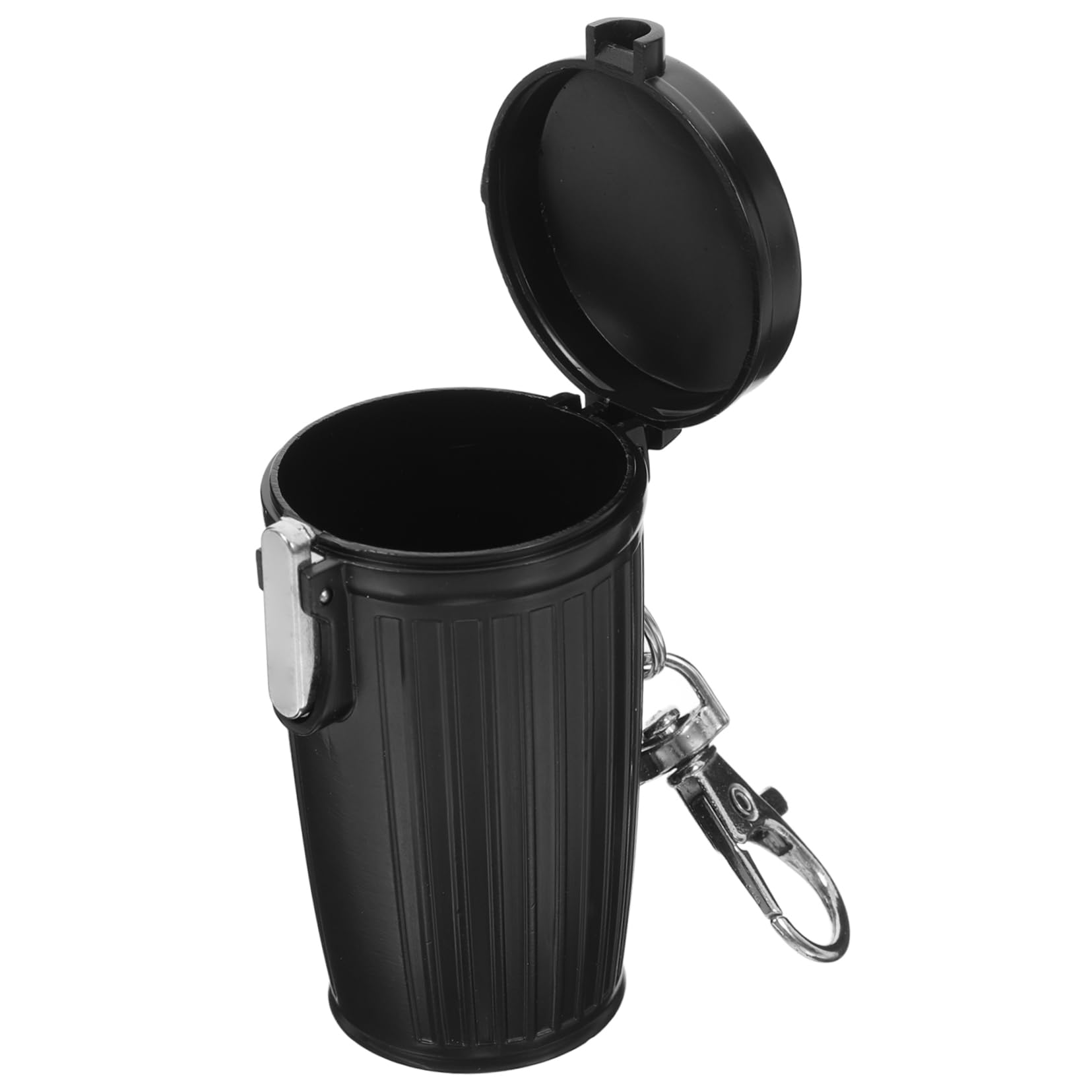Veemoon Portable Mini Ashtray with Lid Keychain Pocket Ashtray for Outdoor Travel Sealed Ashbin for Indoor Car Use Stylish Versatile Design for Cleanliness and Freshness