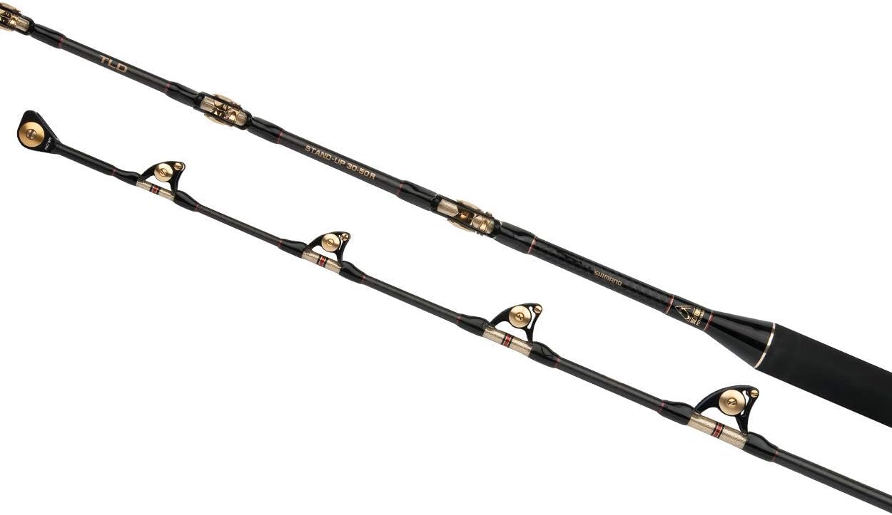 SHIMANOTLD A Stand Up, 5.50 Feet, 30 to 80 lbs, 1 Section, Offshore Boat Fishing Rod with Roller Guides