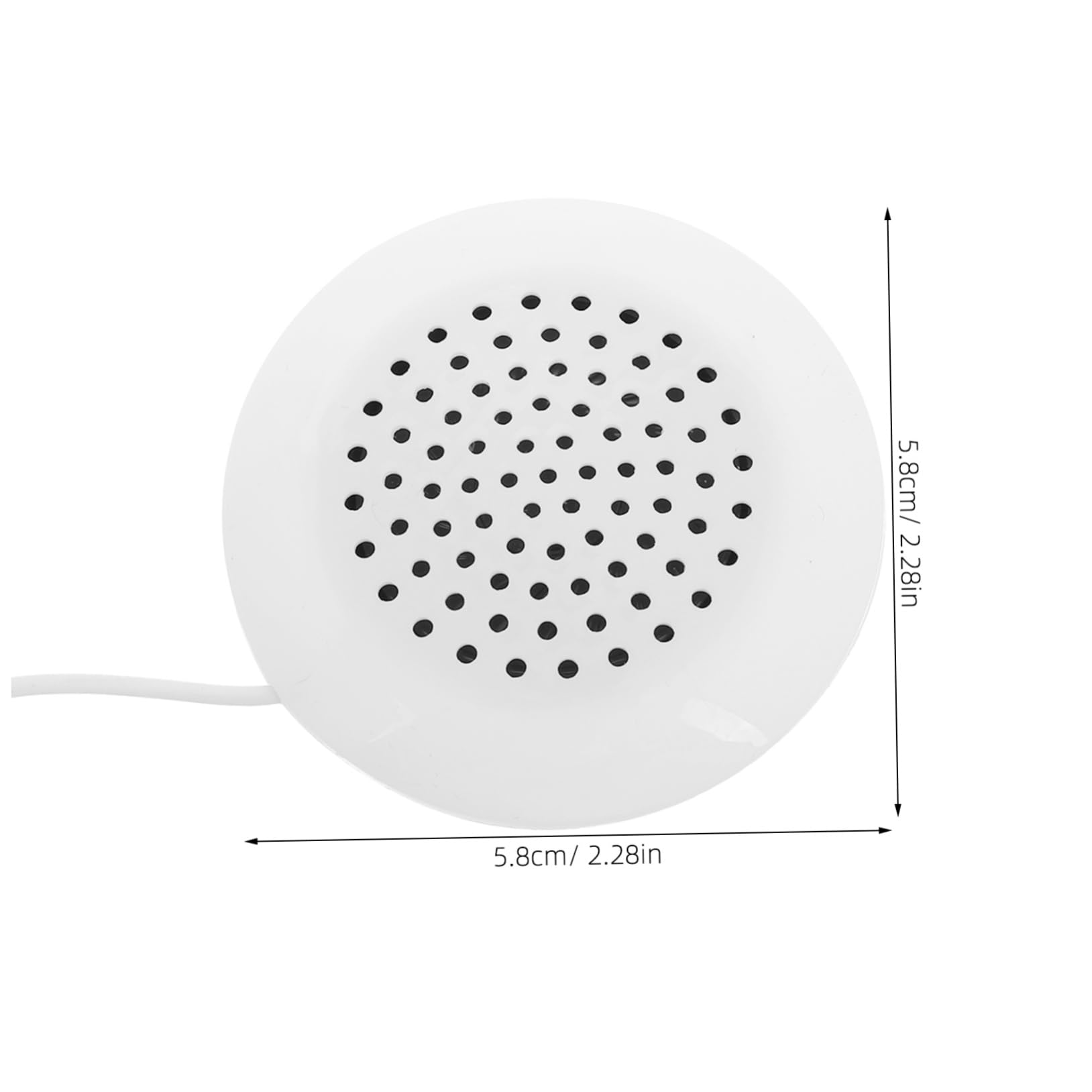 KALLORY 2Pcs Mini Portable Stereo Speakers for Under Pillow Use Jack Music Speakers for CD Players for Bedrooms Offices and Travel