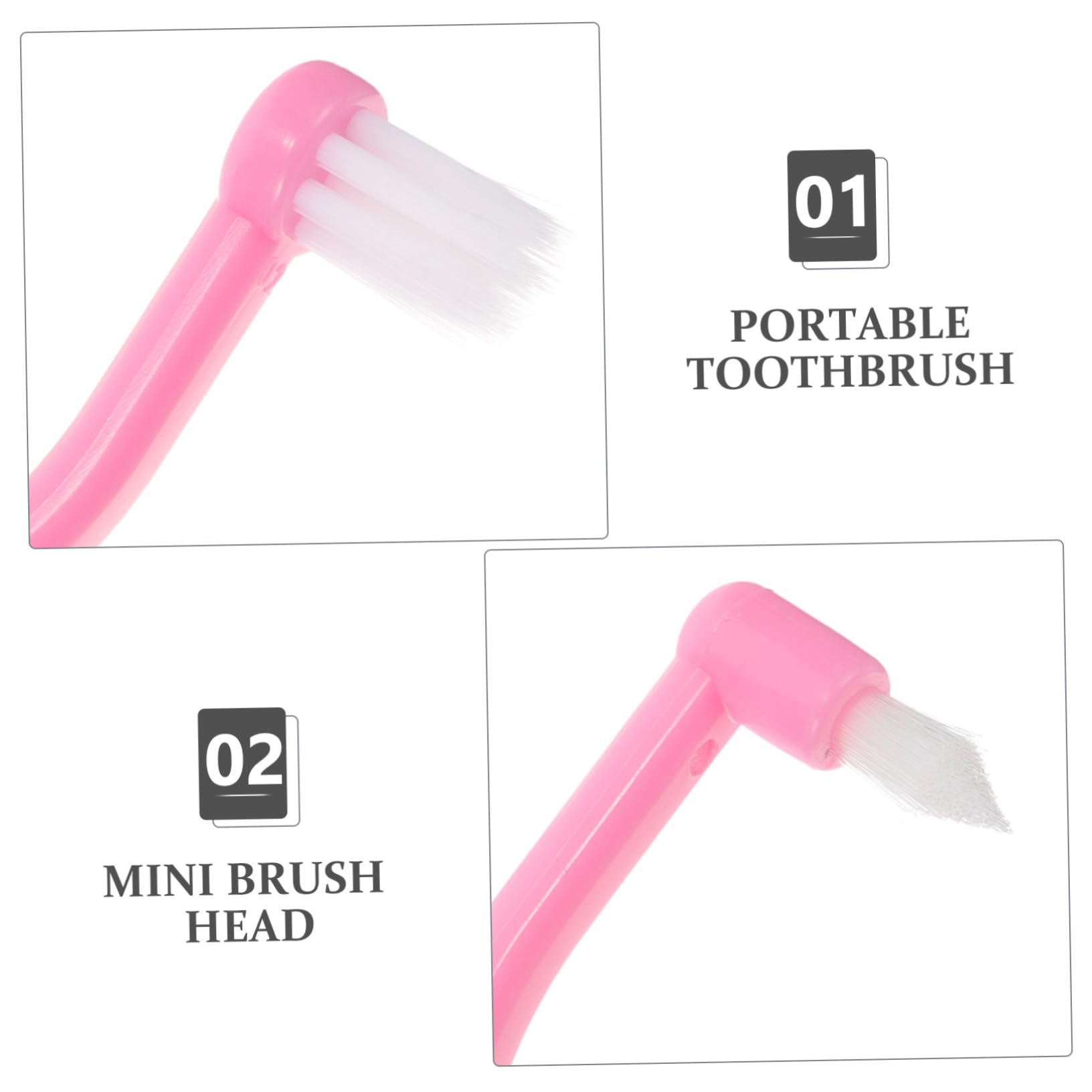 SHERCHPRY 5 Sätze Doppelköpfige Zahnbürste Borste Zwischen Den Zähnen Bürsten Für U-förmig Kompakte Zahnbürste Interdental Mundbürste n Plastik 4 Stücke * 5