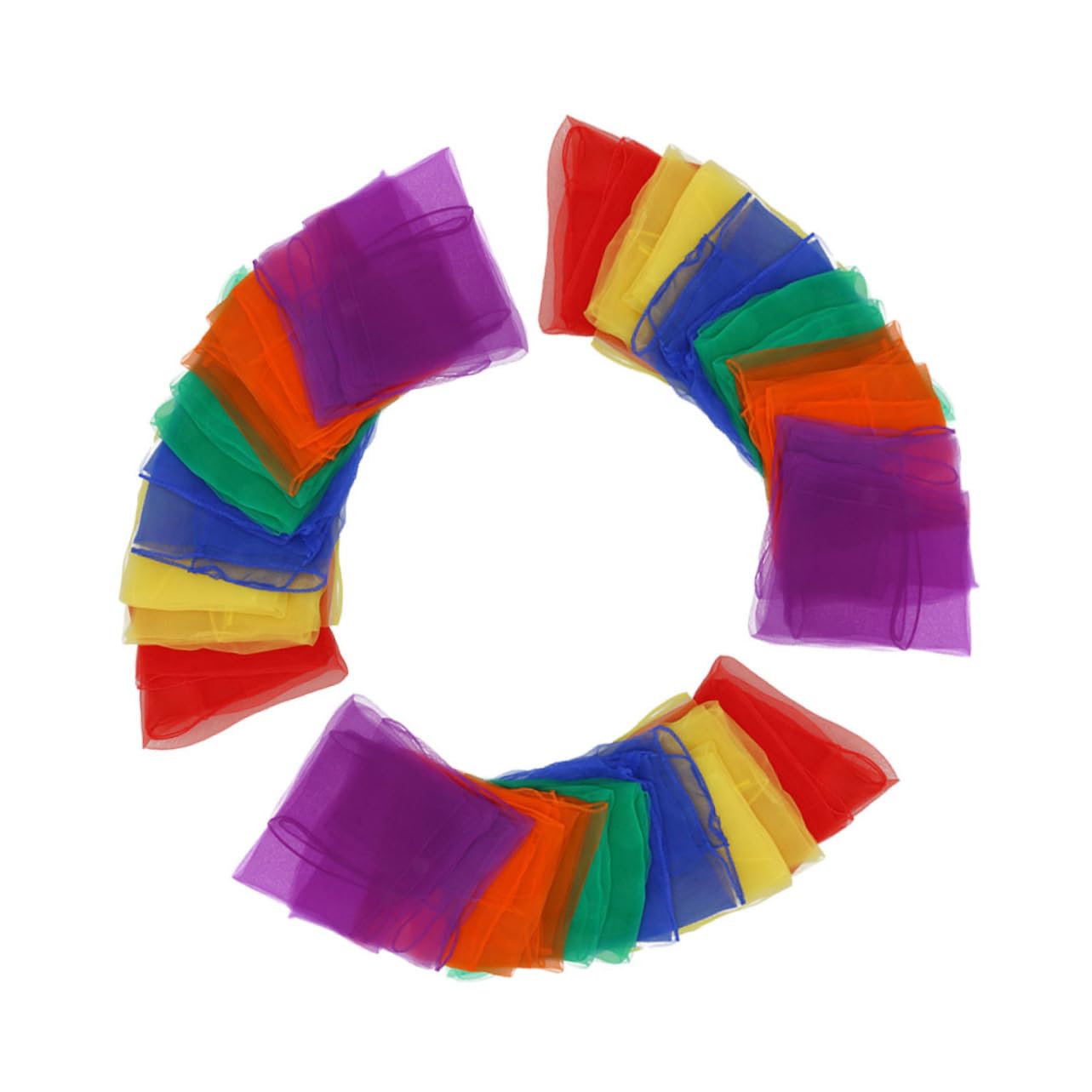 FOMIYES Dance Silk Scarf Boys and Girls Scarves Small Silk Veil Light Weight Random Color