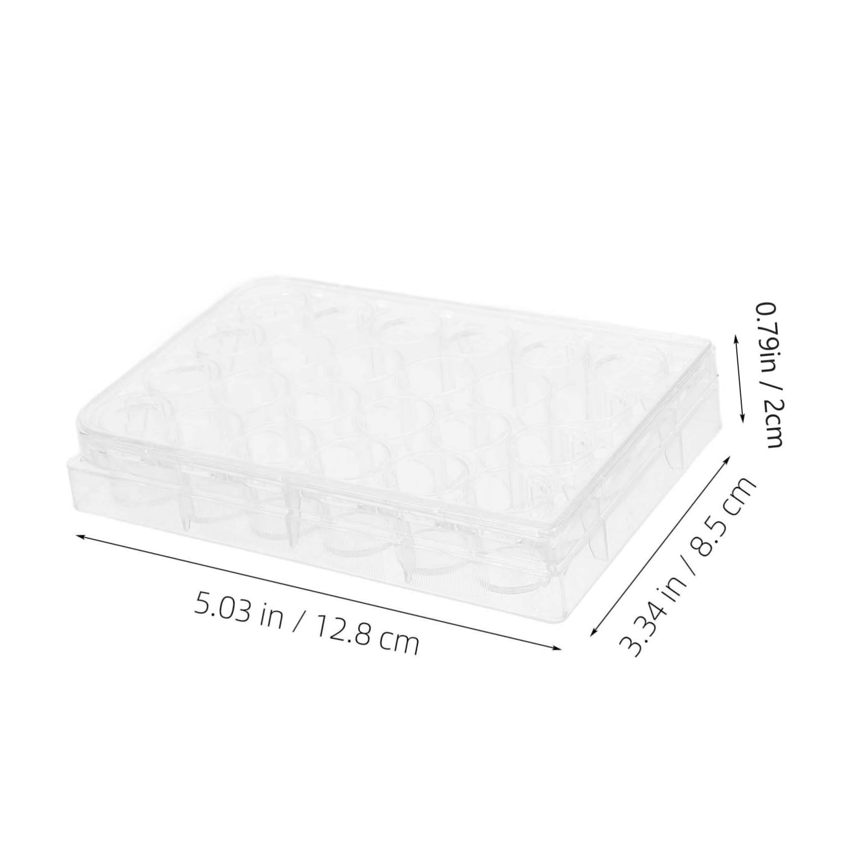 STOBAZA 2pcs Lab Accessories Cell Culture Trays Lab Cell Culture Plate Cell Culture Dishes Laboratory Holes Tissue Culture Plate Experiment Lab Equipment Transparent Polystyrene