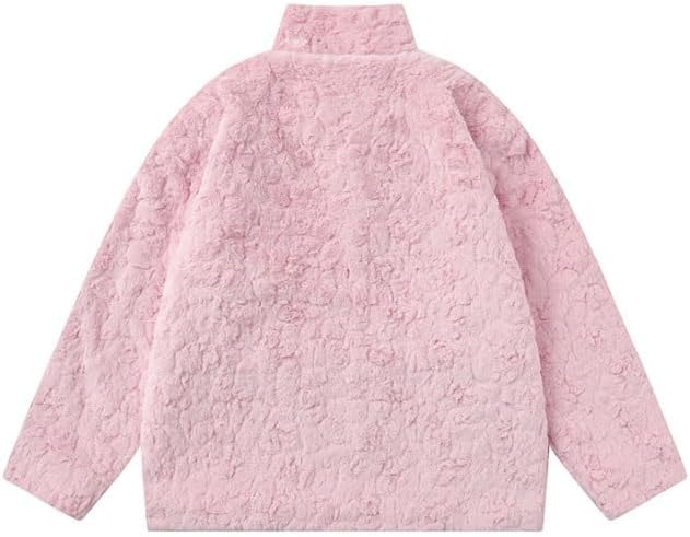 Lambskin Coat Winter Fleece Cotton Padded Jacket Outdoor Warm